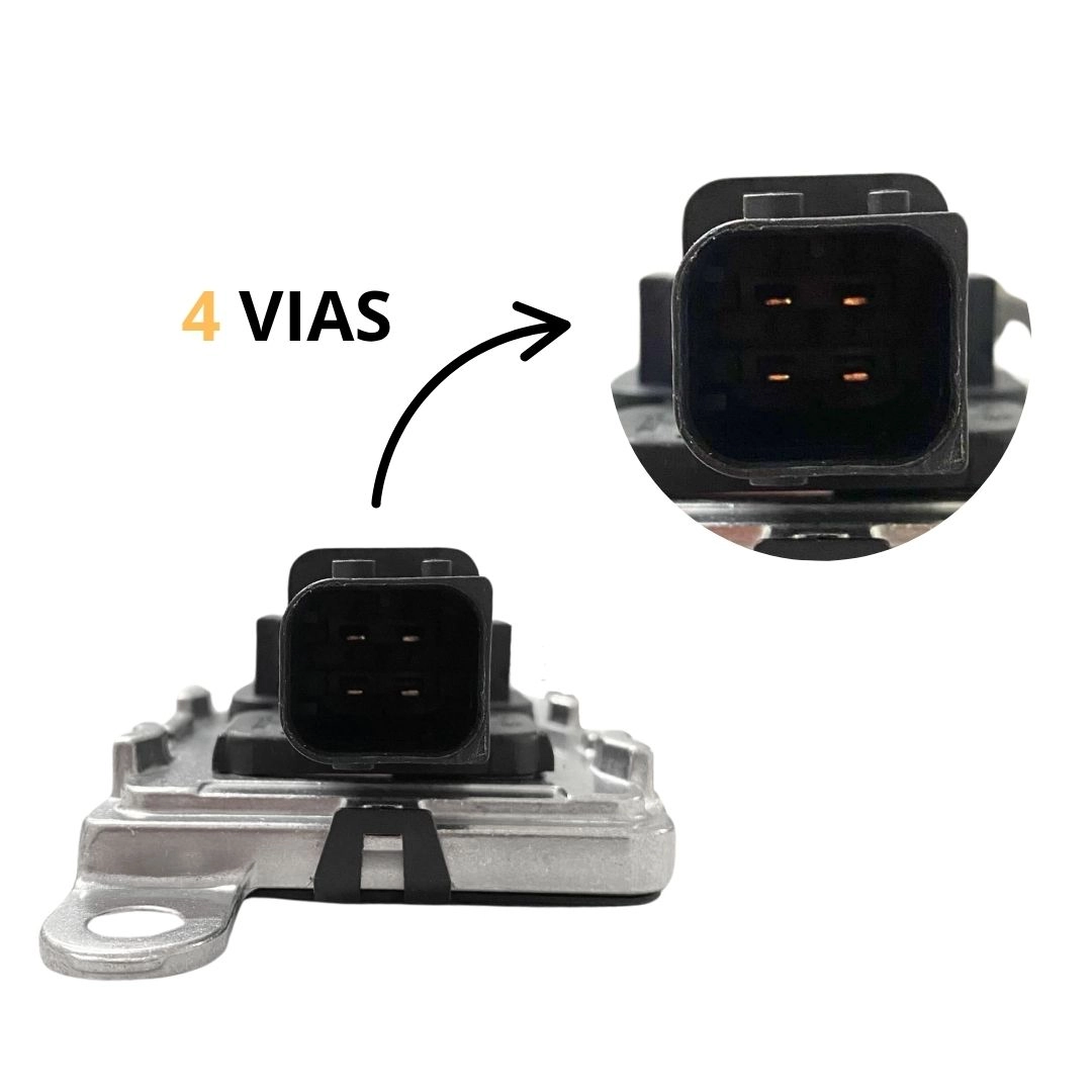 Sensor NOx 12v 4 Vias Para Ford Cargo C1119 2014 a 2019 Hella BH6X5E145AA