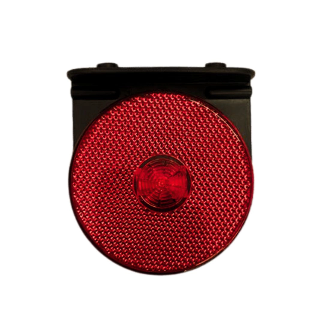 Lanterna Lateral Implemento G 85mm Com Suporte LED Vermelha Para Carreta Caminhão Trailer Reboque