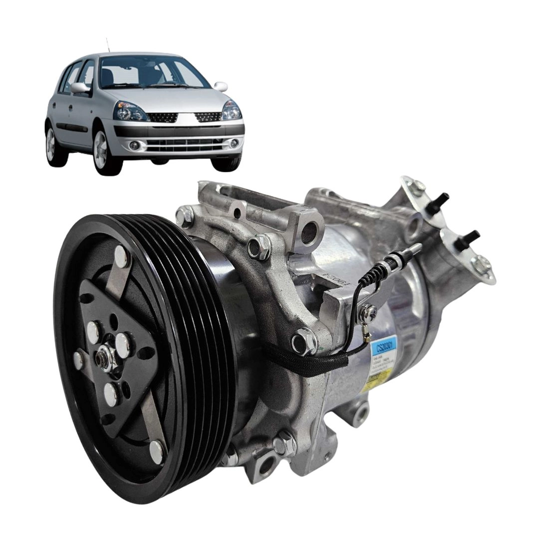 Compressor Ar Condicionado Para Clio 1.6 00 a 09 6PK SD7V16