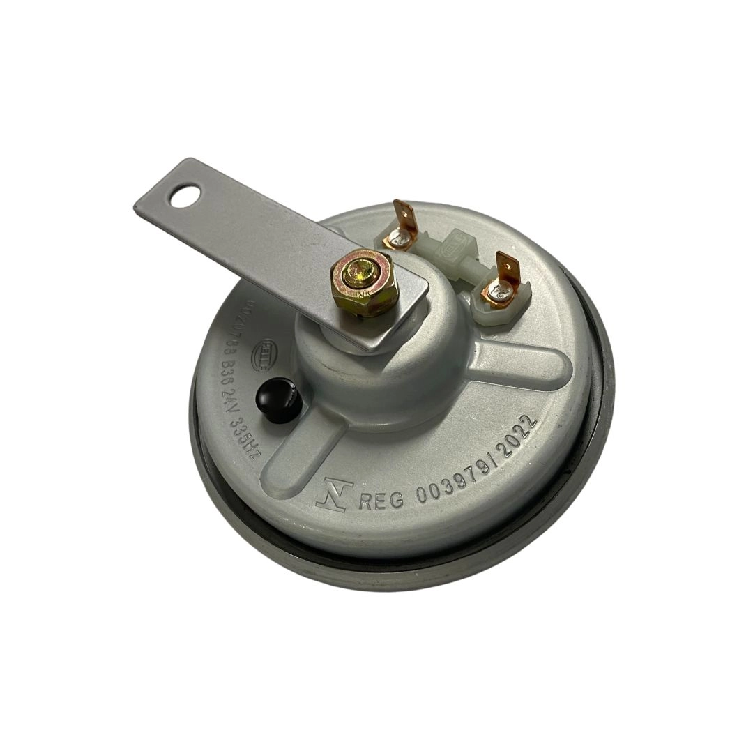 Buzina Bibi Bi-Bi Paquerinha Disco 24v Universal 113mm 2 Terminais 116dB Hella 3AL002768841