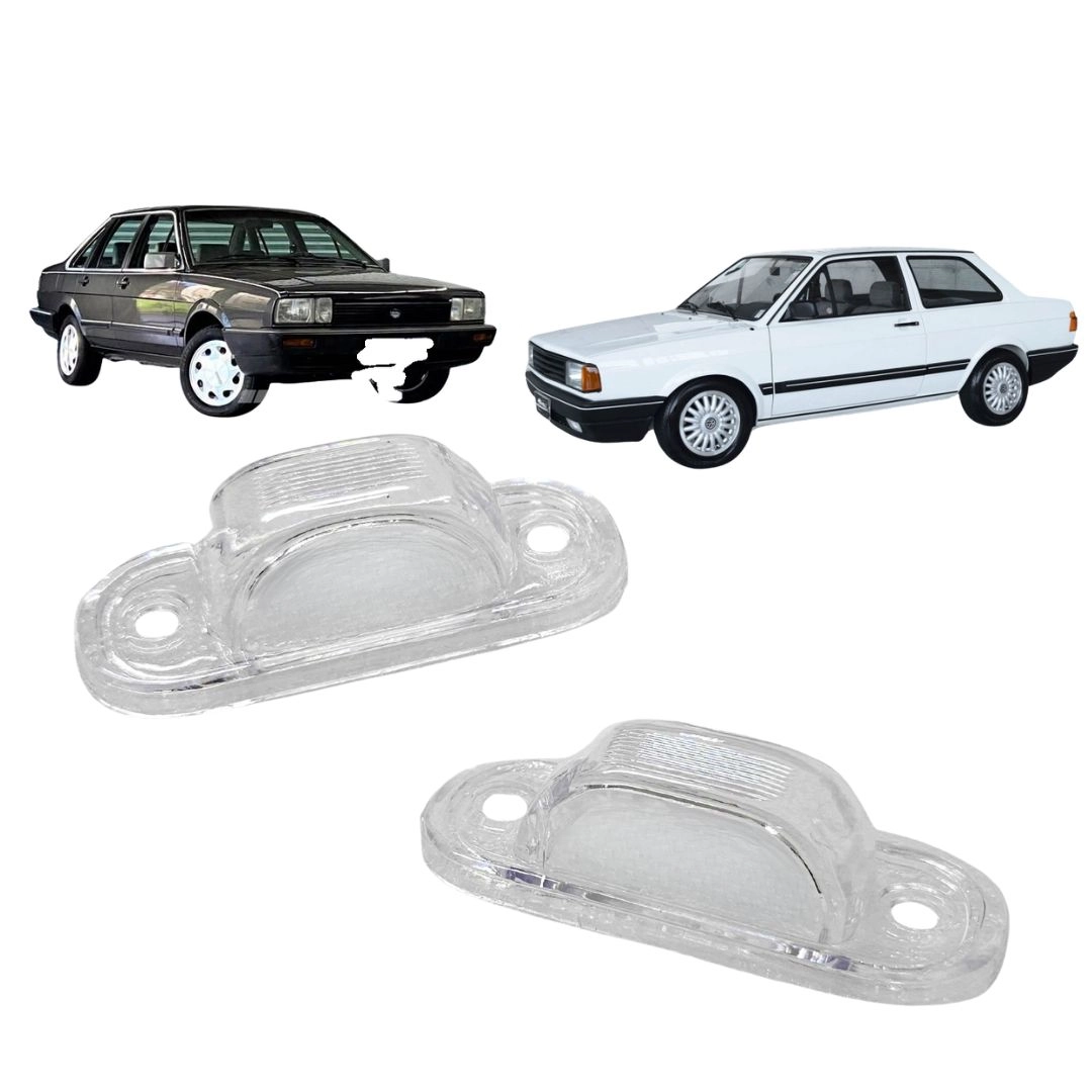 Par Lente Lanterna Luz Placa Para Volkswagen Santana 