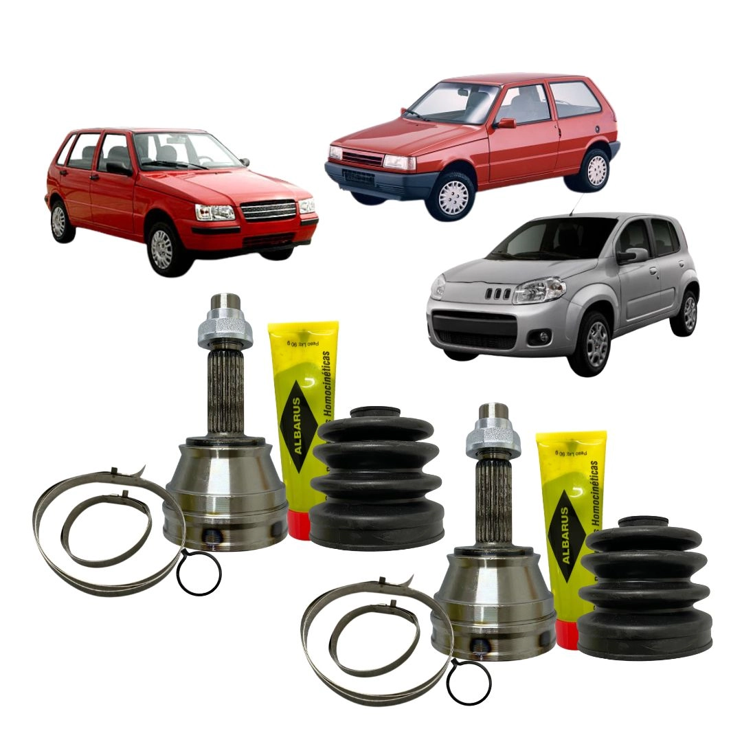 Par Junta Ponteira Homocinética Para Fiat Uno 1991 a 2012
