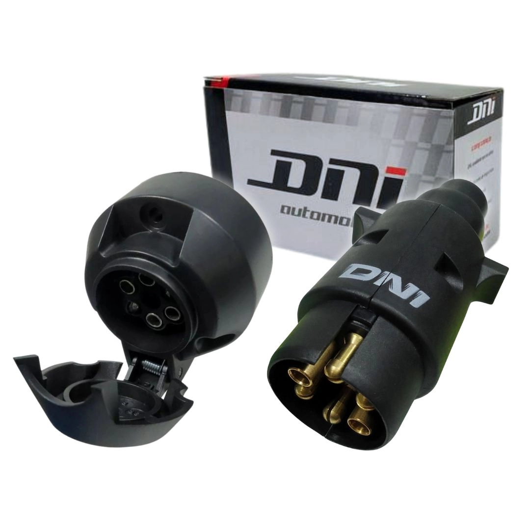 Kit Femea Macho Tomada Elétrica Reboque Carretinha 6p DNI