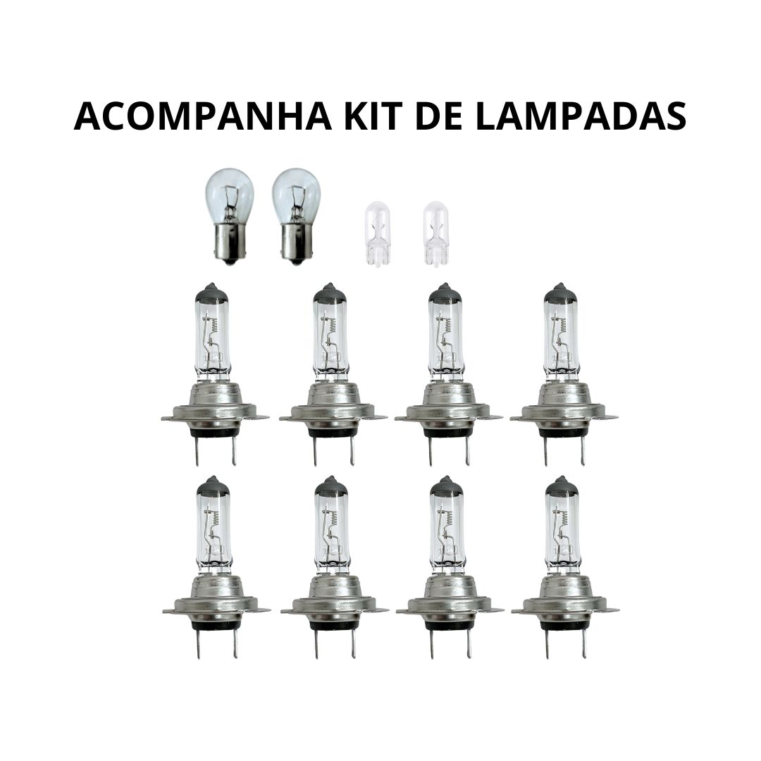 Par Farol Dianteiro Para Volvo FH FM FM12 FH12 Com Lâmpadas