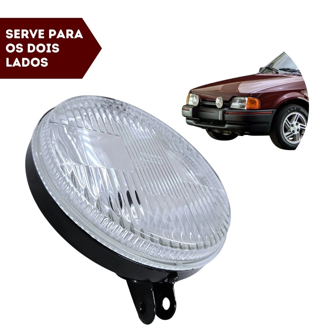 Farol Milha Redondo Para Escort Verona 87 a 92 Vidro 142mm Farol Milha Redondo Para Escort Verona 87 a 92 Vidro 142mm