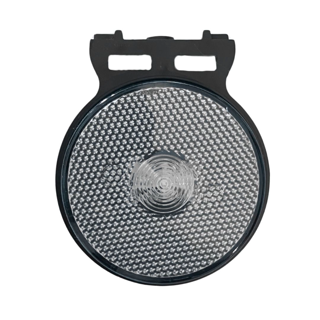 Lanterna Lateral Implemento P 65mm Com Suporte LED Cristal Para Carreta Caminhão Trailer Reboque