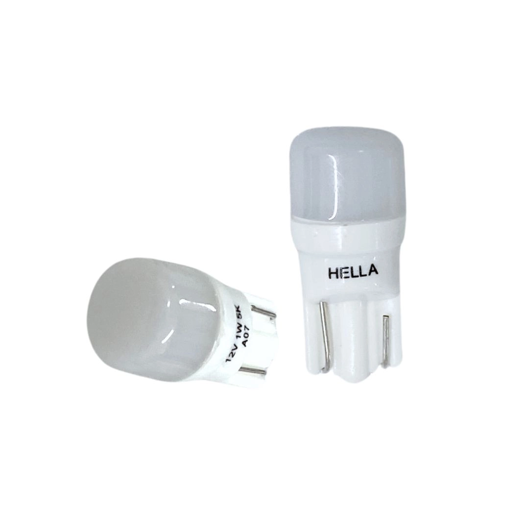 Lâmpada Led Pingão W5W Luz Branca 12v 921 LED 5k HELLA Lâmpada Led Pingão W5W Luz Branca 12v 921 LED 5k HELLA