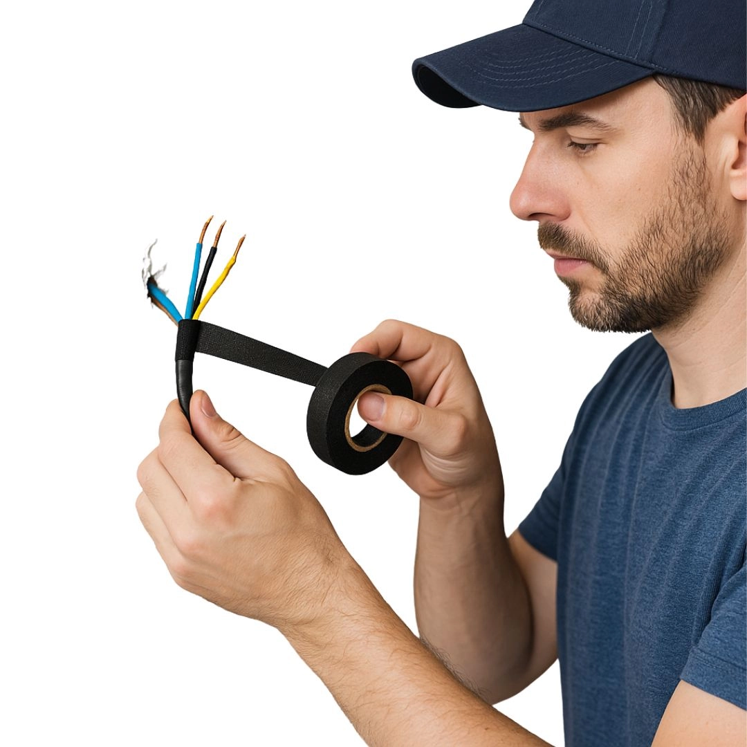 Fita Tecido Isolante 19mm Por 10m Resistente 125 Graus Hella