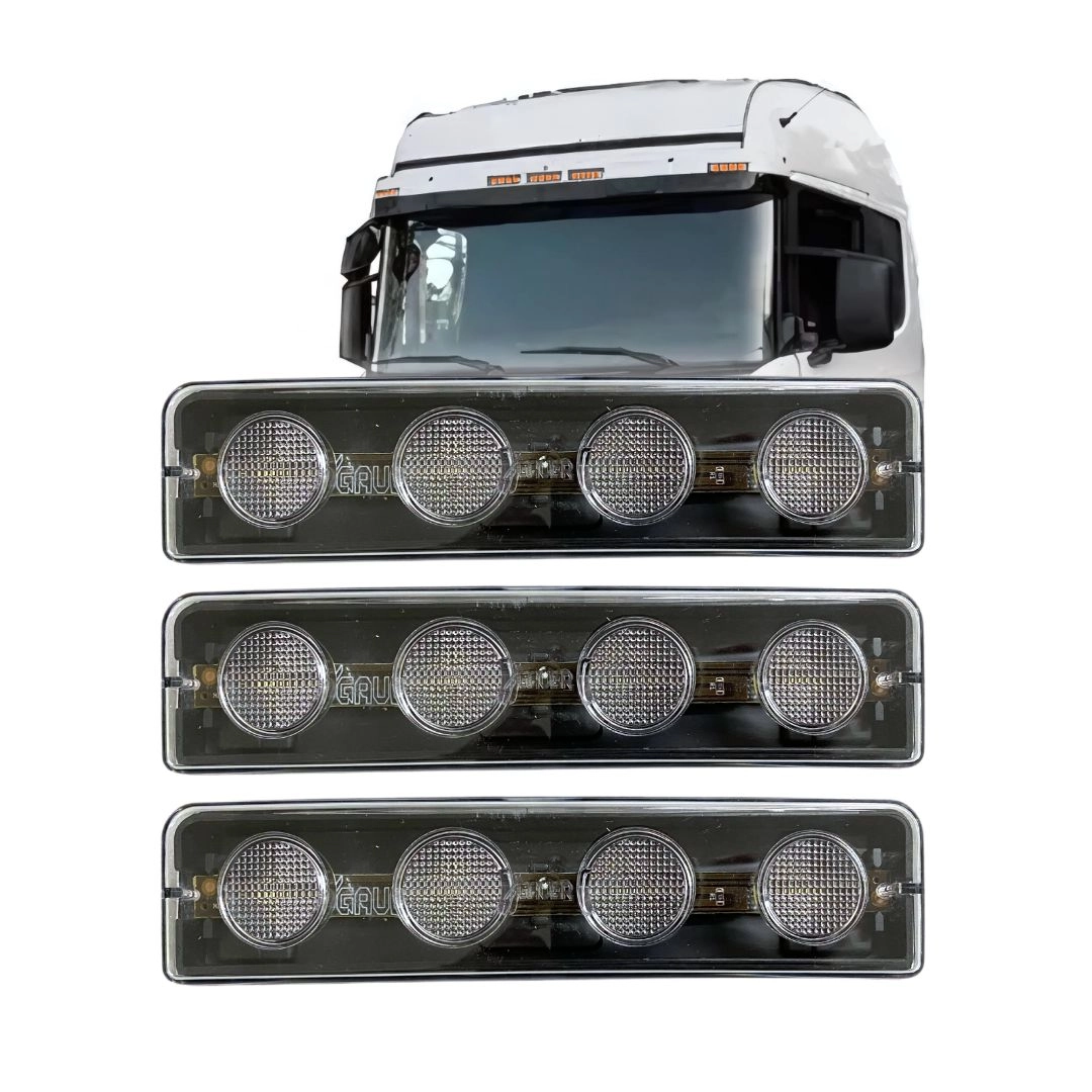 Kit Lanterna Tapa-Sol LED Amarela ParaScania Serie 5