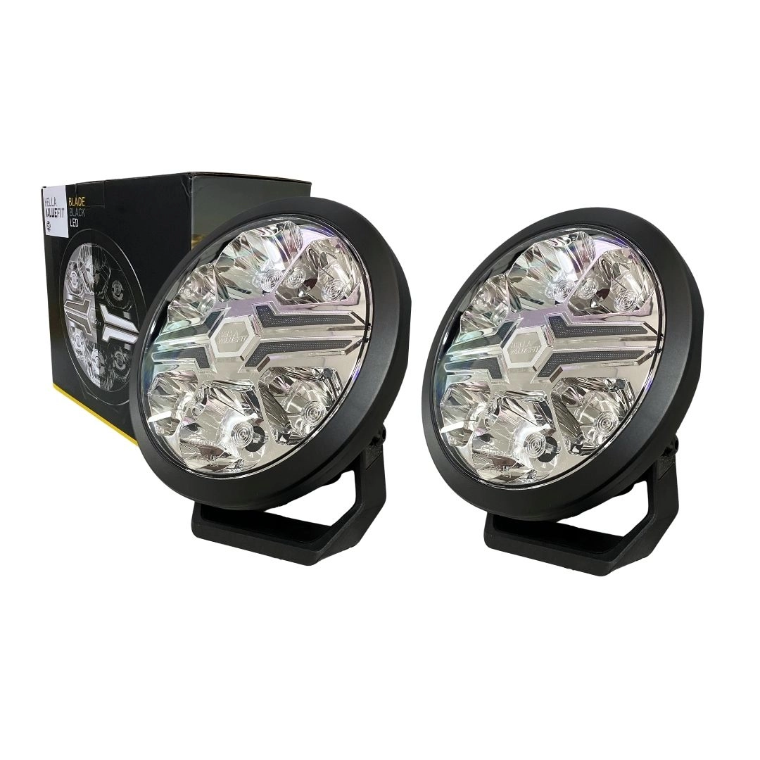 Par Farol 7 Pol 18cm Drl Branco/ Âmbar Valuefit Blade Hella