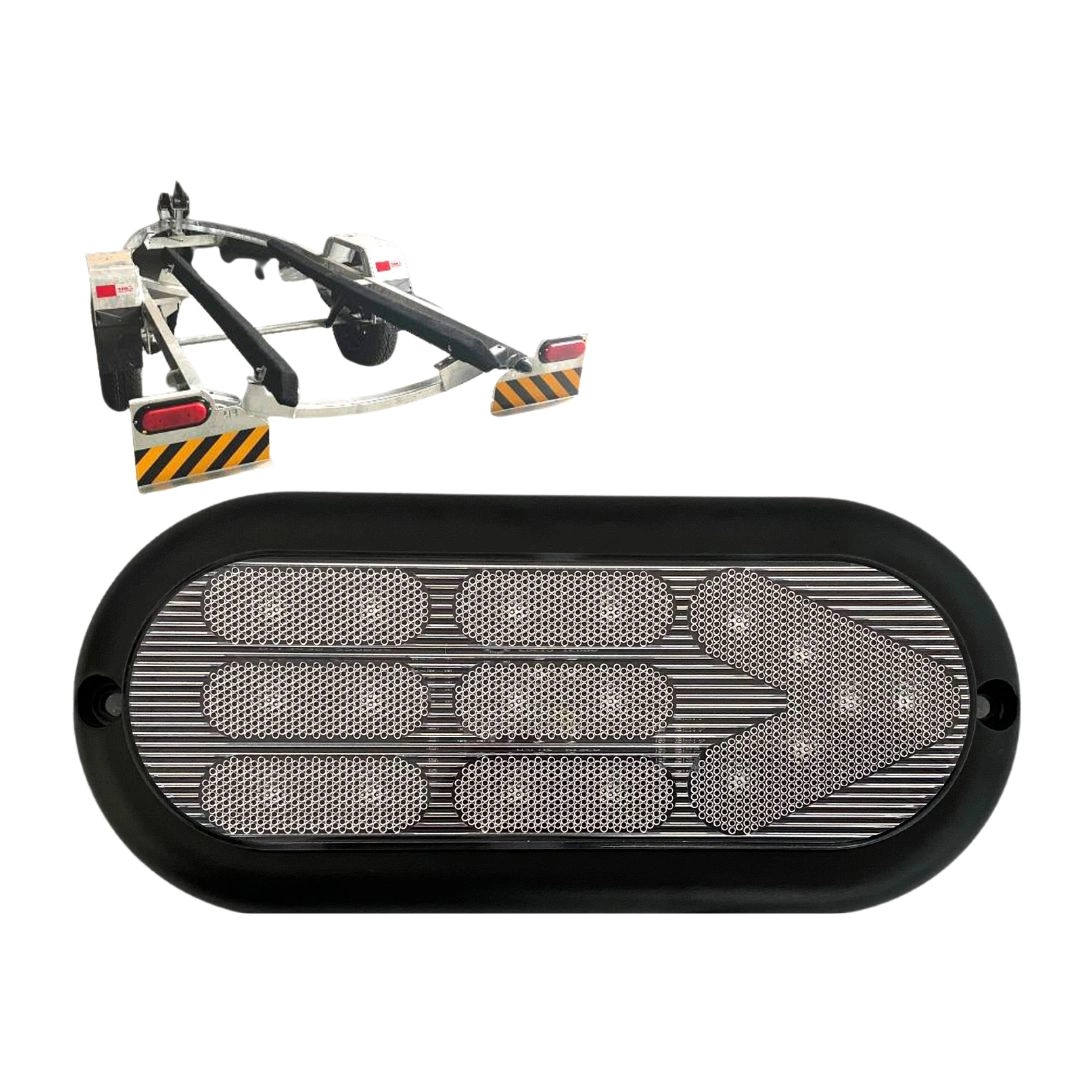 Lanterna Traseira Carretinha Universal 18 Leds Cristal