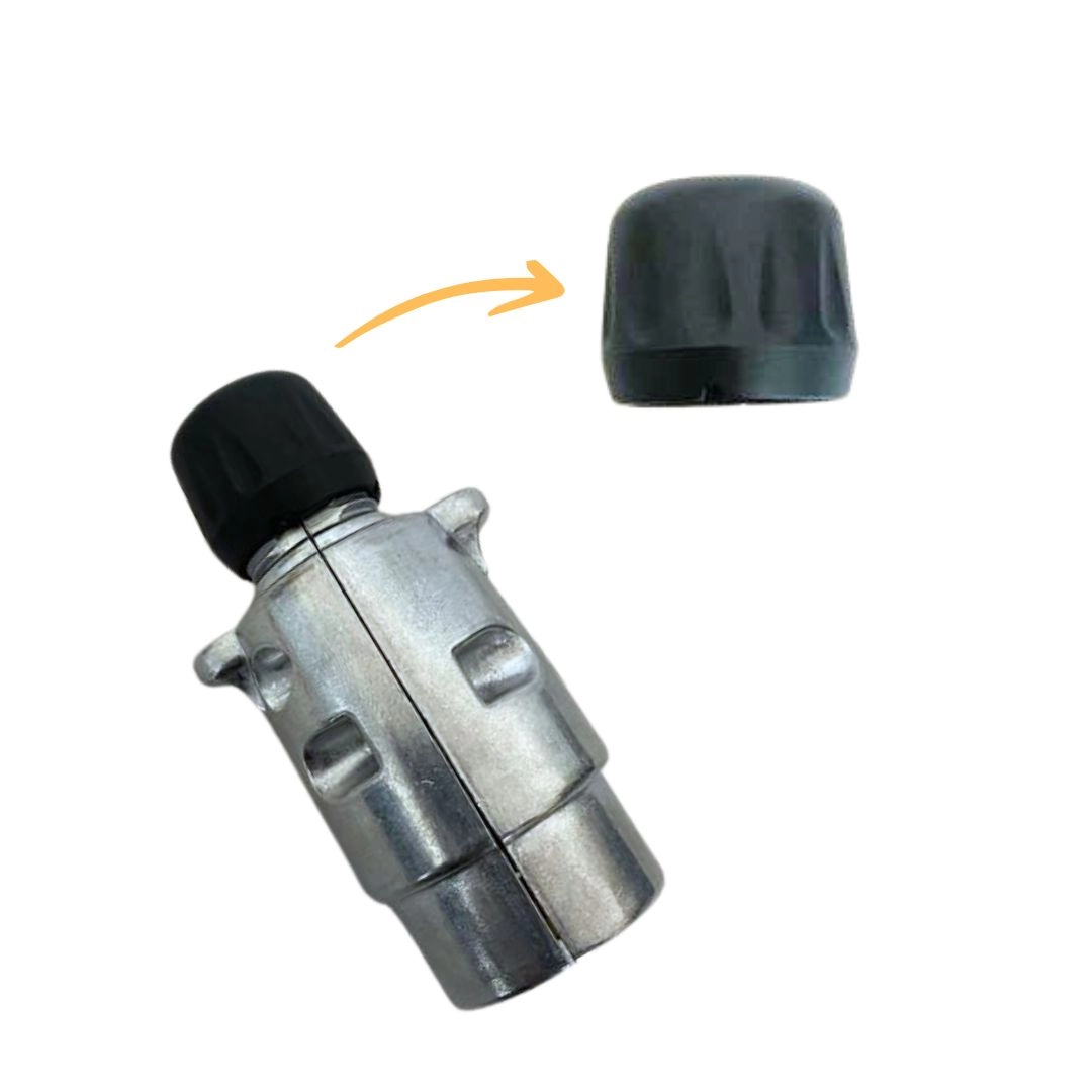 Tomada Elétrica Macho 7 Pinos Reboque Carreta Alumínio Hella