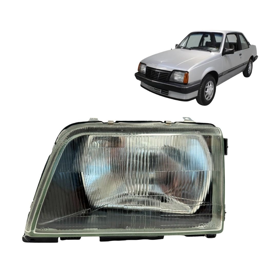 Farol Principal Lado Esquerdo Vidro GM Monza 1982 a 1987 Hatch Sedan Perua 94634941 Farol Principal Lado Esquerdo Vidro GM Monza 1982 a 1987 Hatch Sedan Perua 94634941