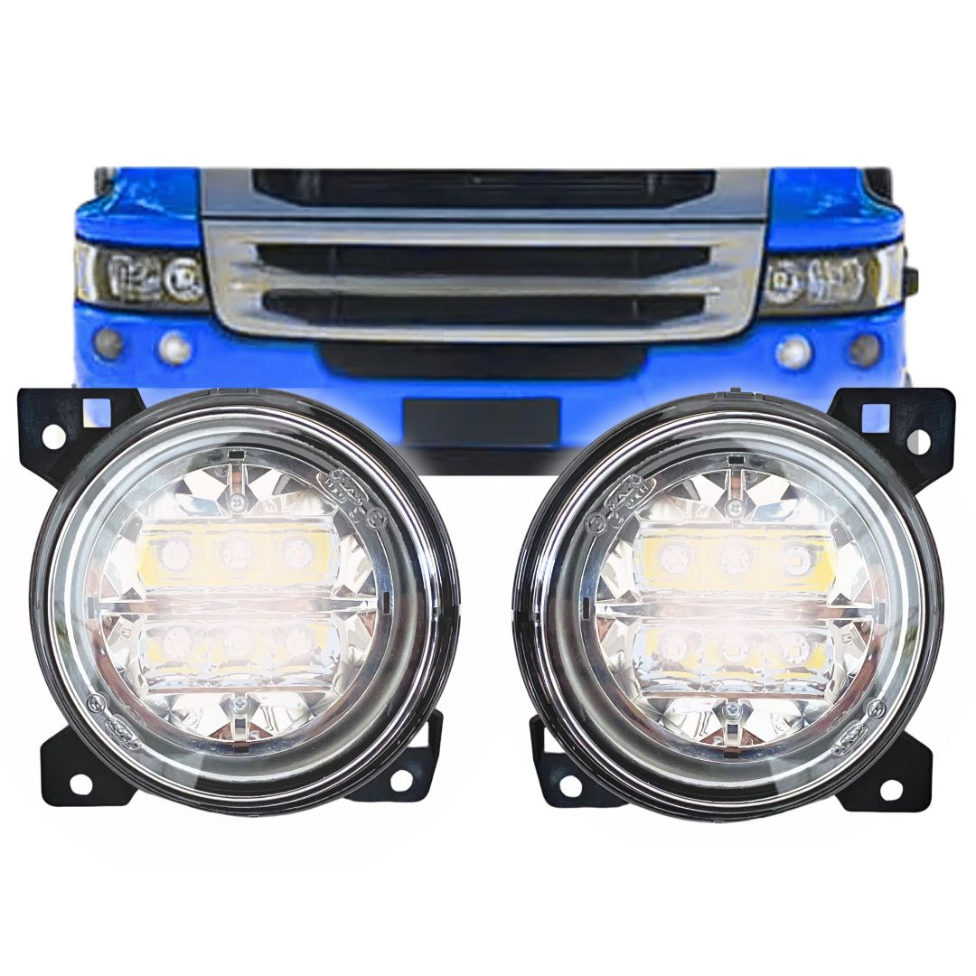 Par Farol Milha Auxiliar Interno LED Para Scania Série 4 Série 5 Scania R440 IAM 2248114 2248113
