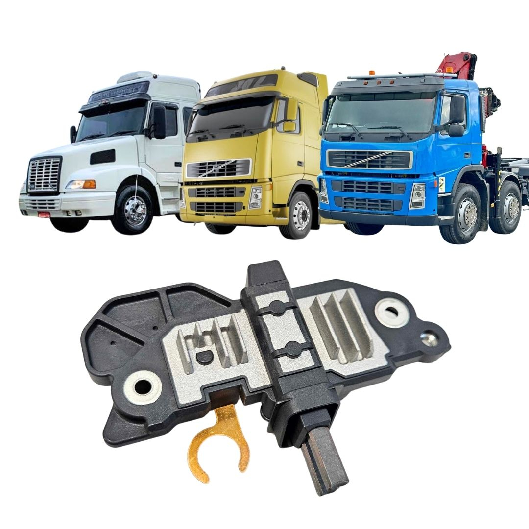 Regulador de Voltagem Alternador 24V Hella Volvo FH12 FM12 NH12 Ônibus B9 Conector 5 Vias Regulador de Voltagem Alternador 24V Hella Volvo FH12 FM12 NH12 Ônibus B9 Conector 5 Vias