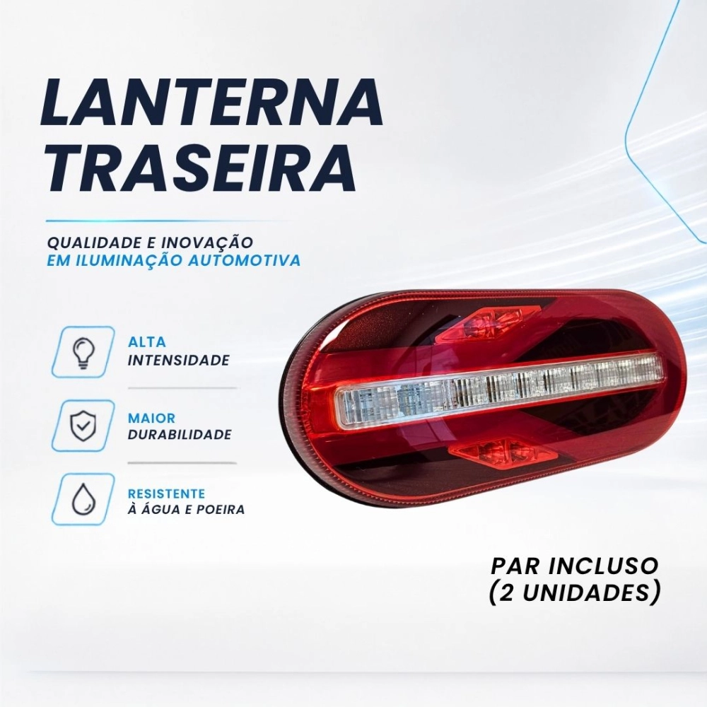 Lanterna Traseira 24v LED Universal Implementos Randon Sinal Sul 2352065020 Lanterna Traseira 24v LED Universal Implementos Randon Sinal Sul 2352065020