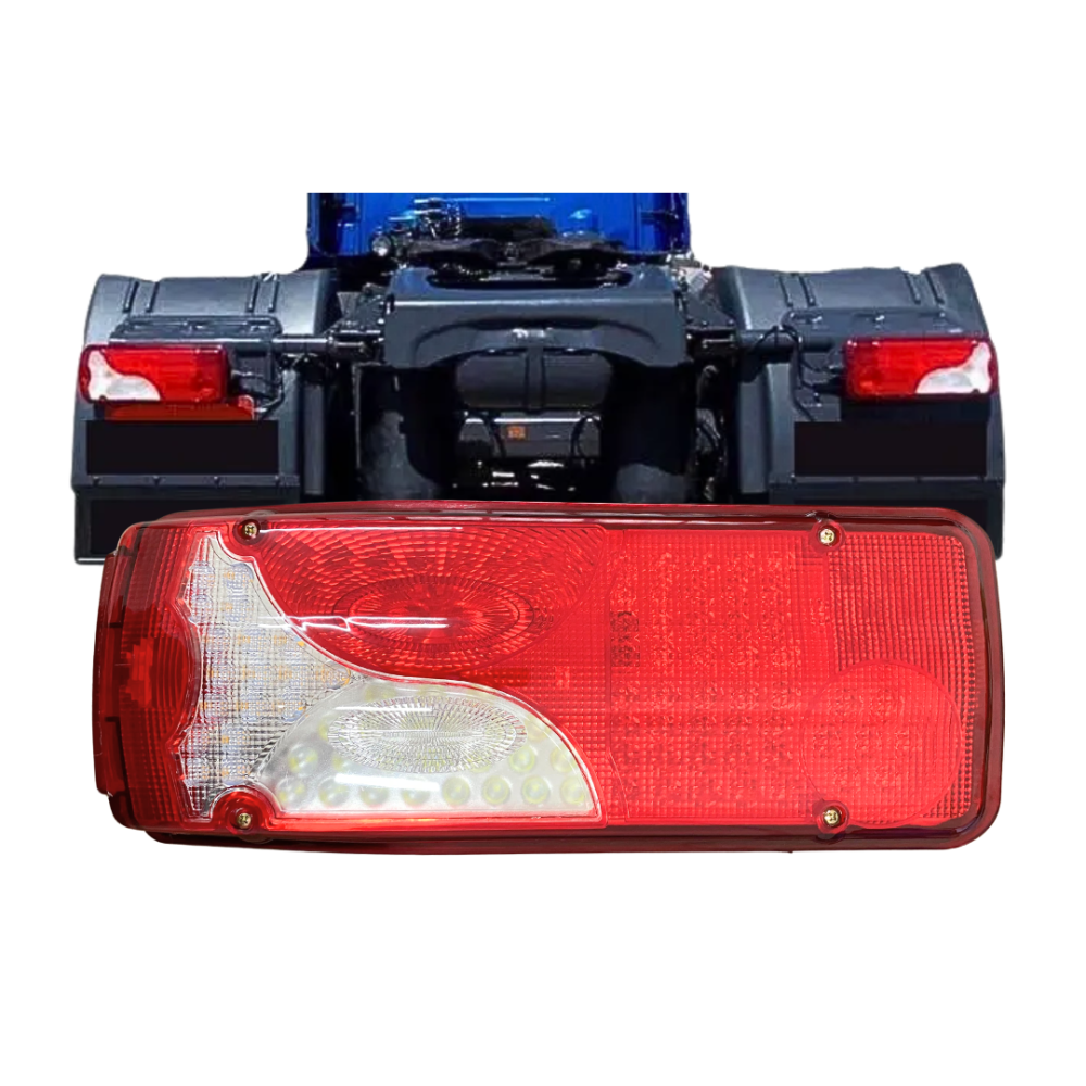 Lanterna Traseira Botinha LED 24v Para Scania Série 4 Scania Série 5 Após 2007 Com Vigia  Esquerdo