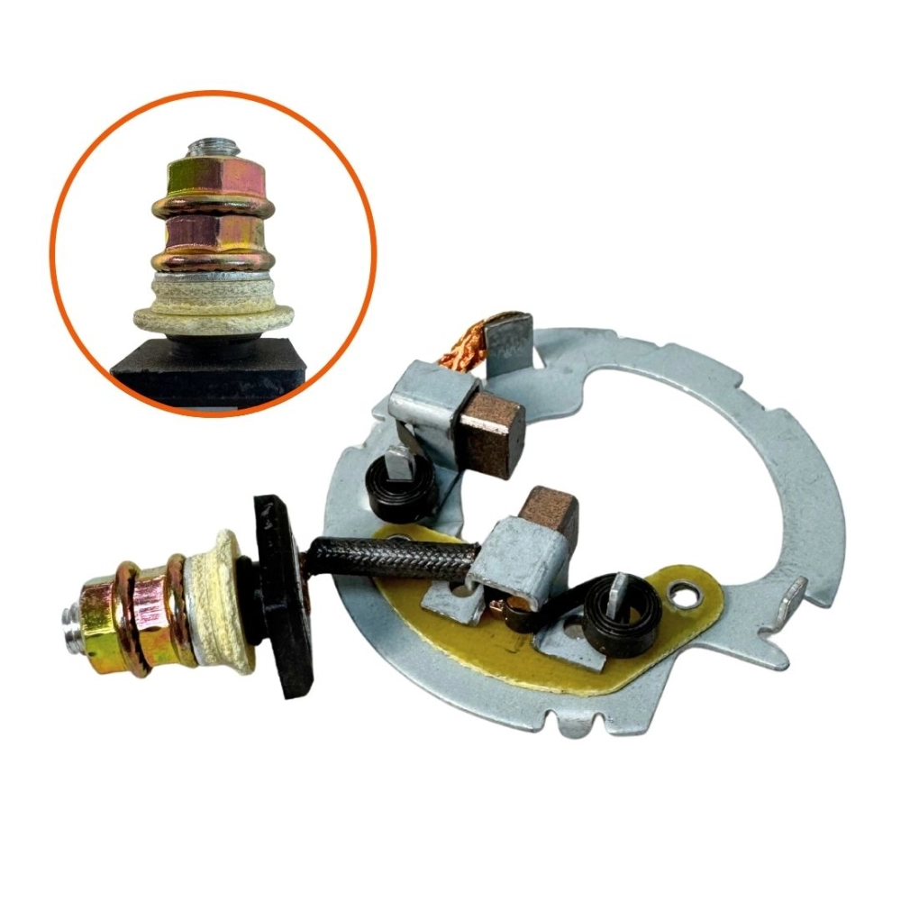Porta Escova Motor Partida Arranque Para Honda CG Titan 125 NXR125 NXR150 Bros Cbx 250 Twister Xr 250 Tornado Cbx200 Nx200 Xr200 Cbx150 Yamaha Ys 250 Fazer XTZ 250 Lander Tenere Magnetron