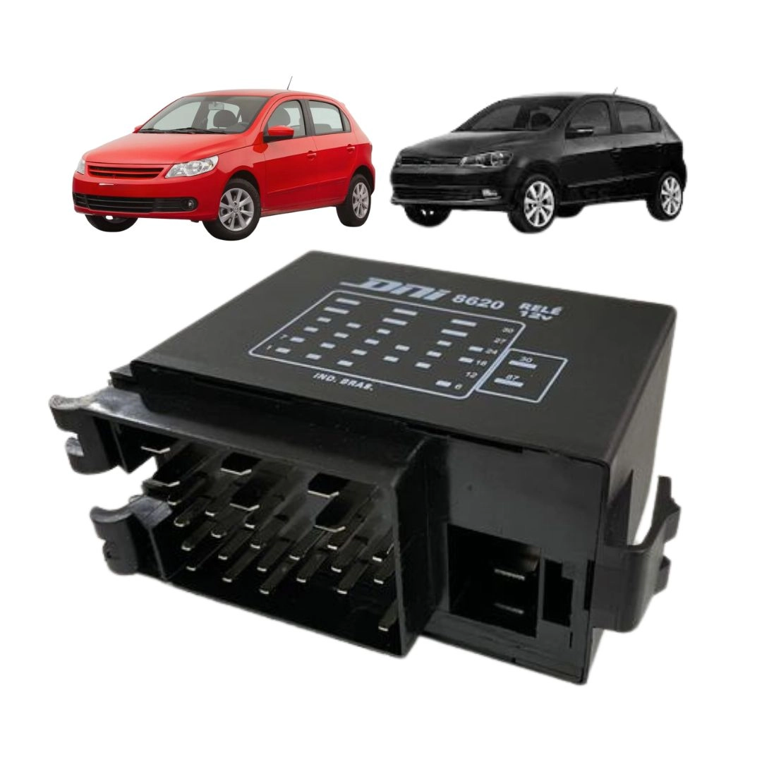 Central Módulo Relé 28 Terminais 12V 7 Funções Pisca Bomba Farol Ventoinha VW Volkswagen Gol Saveiro Voyage G5 G6 DNI Central Módulo Relé 28 Terminais 12V 7 Funções Pisca Bomba Farol Ventoinha VW Volkswagen Gol Saveiro Voyage G5 G6 DNI