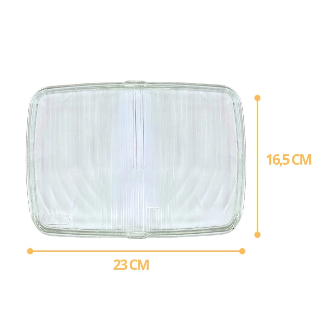 Par Lente Vidro Farol Principal Compatível MB 608 LD/LE