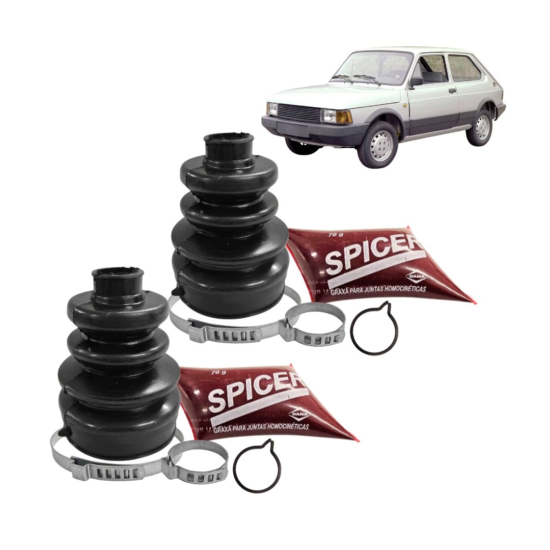 Par Kit Reparo Coifa Homocinetica Para Spazio 82 a 84 Roda
