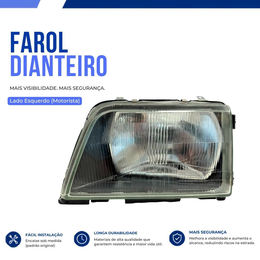 Farol Principal Lado Esquerdo Vidro GM Monza 1982 a 1987 Hatch Sedan Perua 94634941 Farol Principal Lado Esquerdo Vidro GM Monza 1982 a 1987 Hatch Sedan Perua 94634941