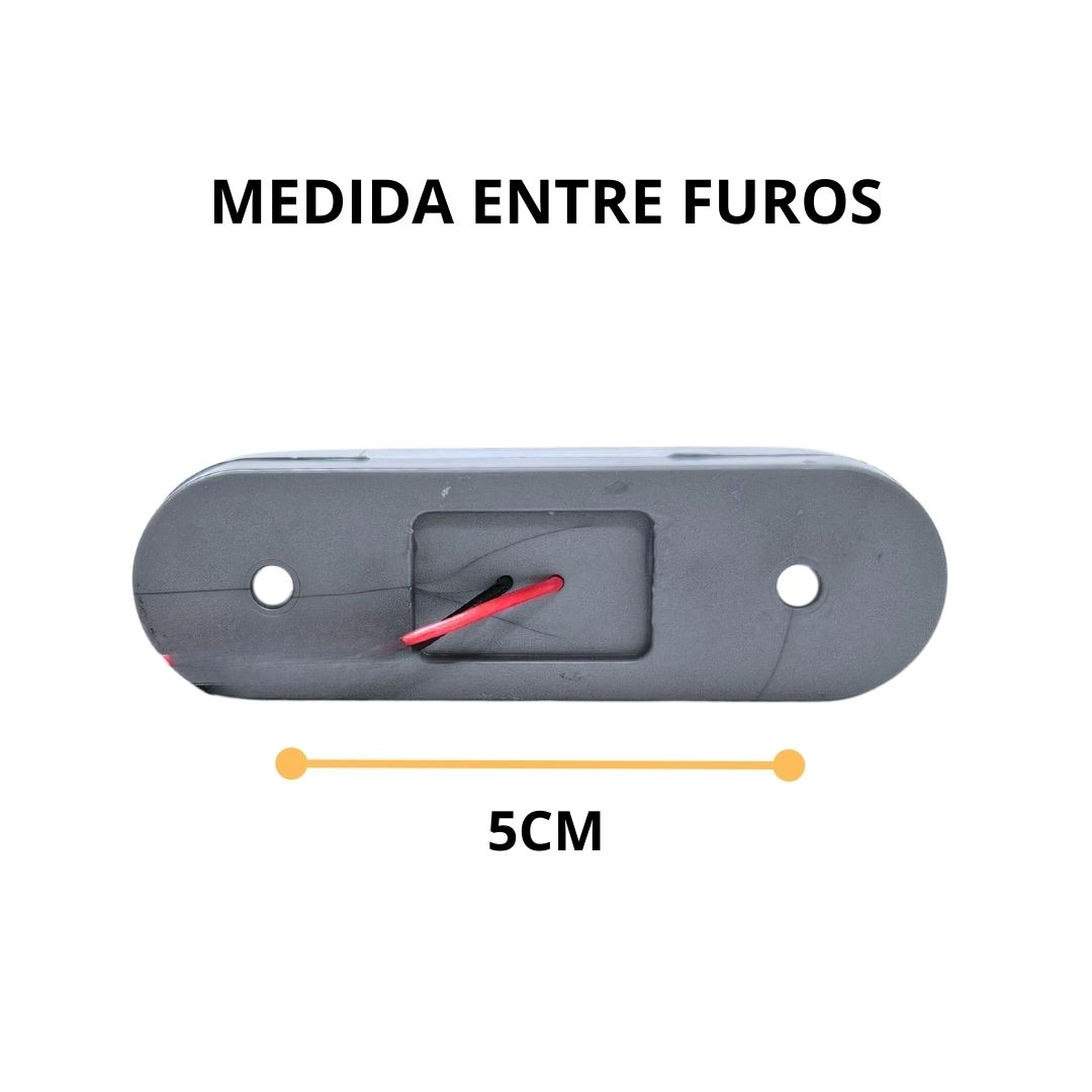 Lanterna de Placa LED Selada Resistente a Água Bivolt 12v/24v Universal Carreta Reboque Trailer