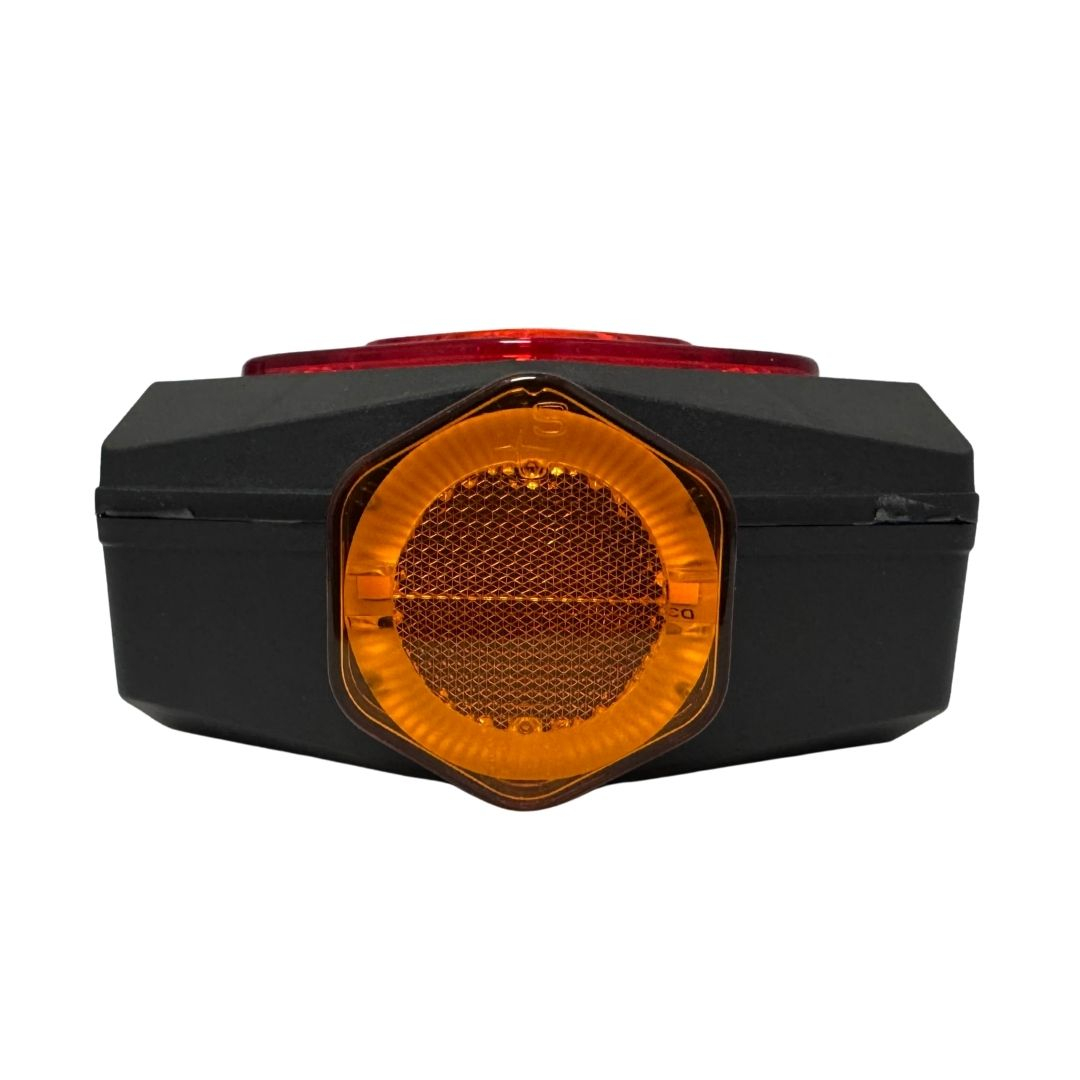 Lanterna Traseira LED 12V 24V Com Guia de Luz Lado Esquerdo Caminhão Carreta Sinalsul