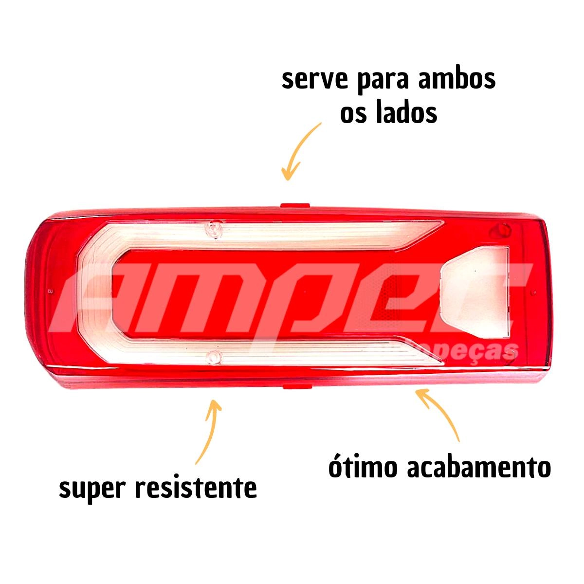 Par Lente Lanterna Traseira Compativel MB Actros Axor LED Par Lente Lanterna Traseira Compativel MB Actros Axor LED