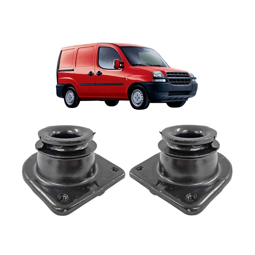 Par Coxim Amortecedor Dianteiro Rolamento Para Doblo Após 02