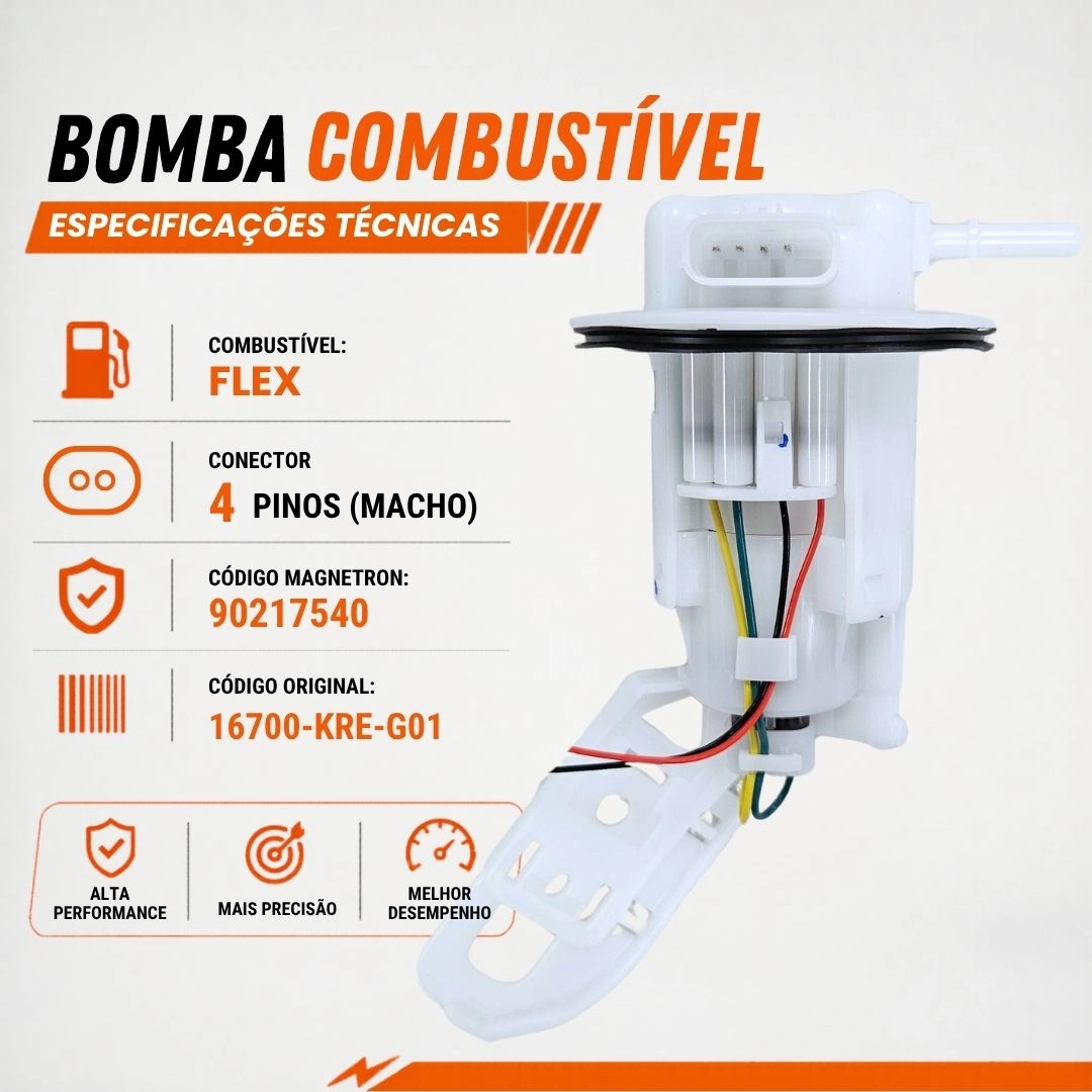 Bomba De Combustível Para Honda Titan 150 Fan 150 Cargo 2014 a 2015 NRX Bros 160 2014 a 2019 Magnetron 90217541 Bomba De Combustível Para Honda Titan 150 Fan 150 Cargo 2014 a 2015 NRX Bros 160 2014 a 2019 Magnetron 90217541