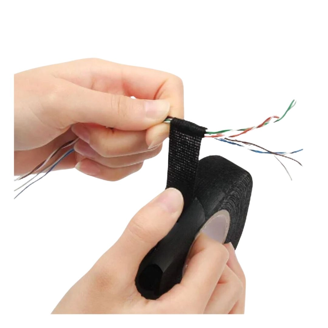 Kit 10 Fita Isolante Tecido 10m Chicote Elétrico Autocolante