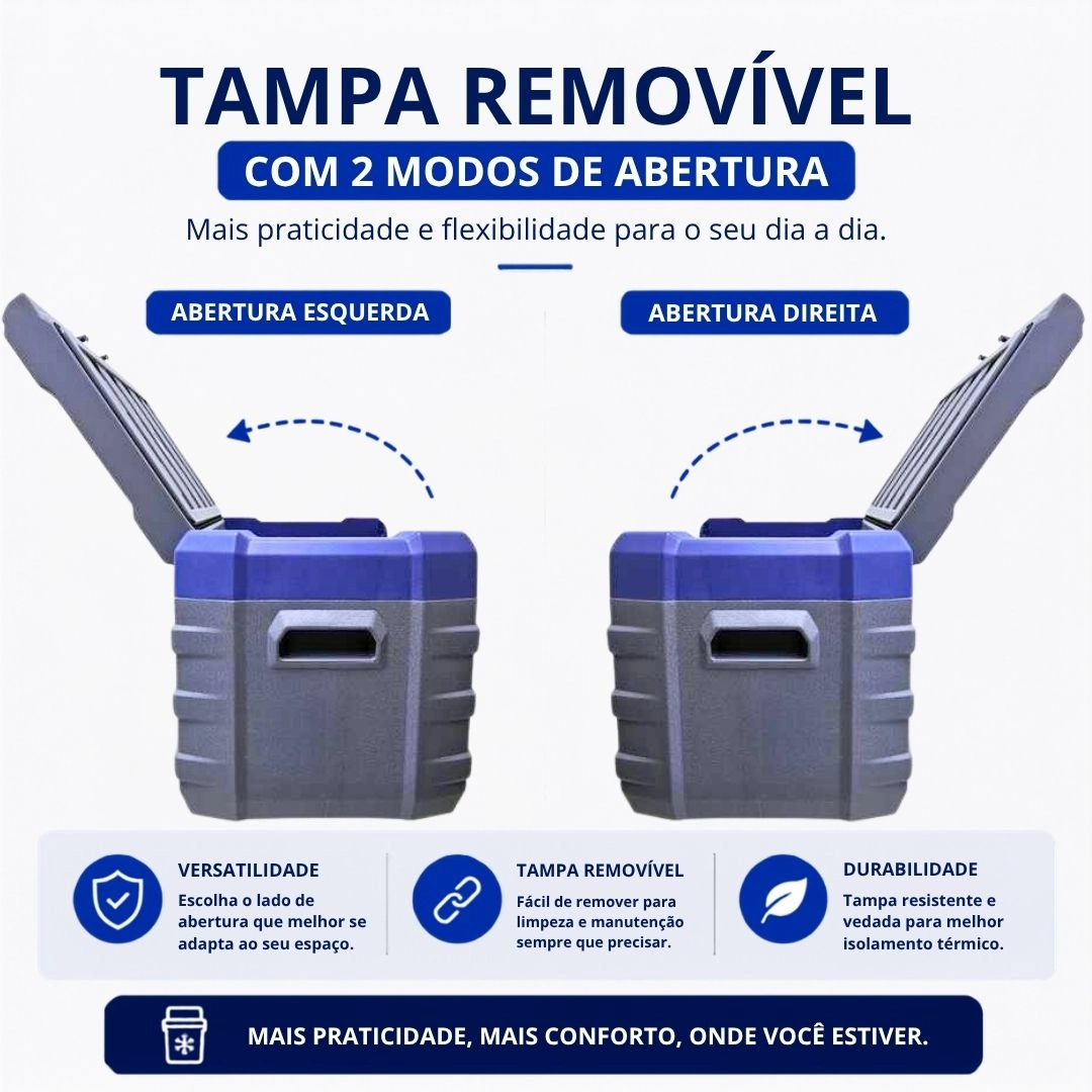 Geladeira Portátil 30 Litros 12/24V 110/220v Caminhão Carro Motor Home Ônibus Maxfreeze Geladeira Portátil 30 Litros 12/24V 110/220v Caminhão Carro Motor Home Ônibus Maxfreeze