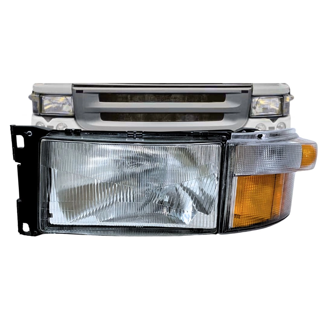 Farol Dianteiro Principal 24v E Pisca Seta Para Scania Série 4 5 6 PGR Lado Esquerdo Autolux 1732509