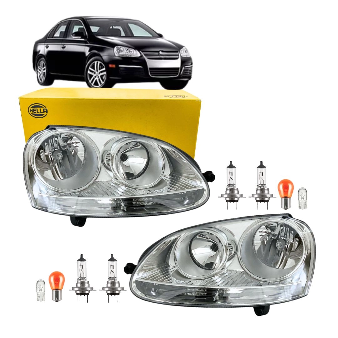 Par Farol Dianteiro Para Jetta FSI TSI 2005 a 2010 Hella