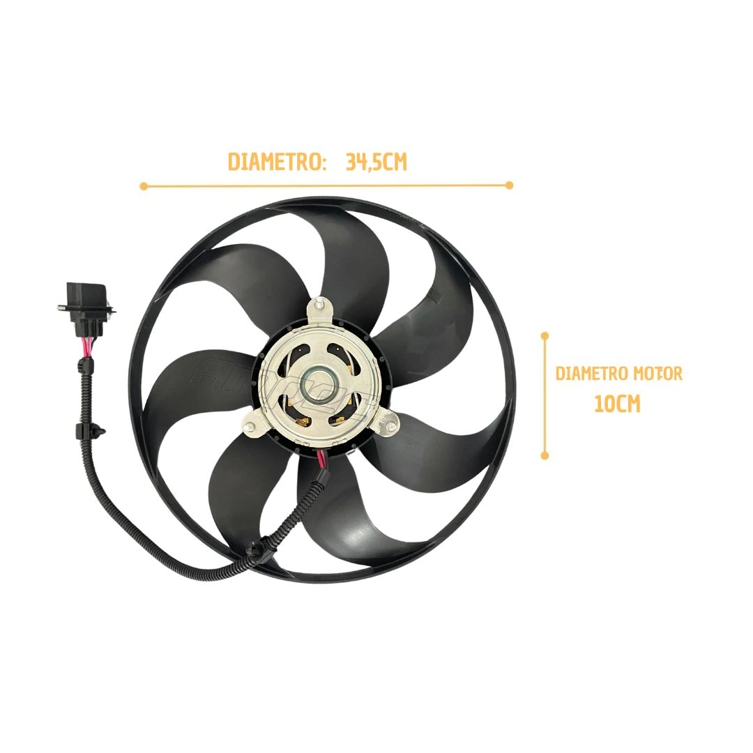 Ventoinha Radiador VW G5 Fox Gol Saveiro Voyage 1.0 1.6