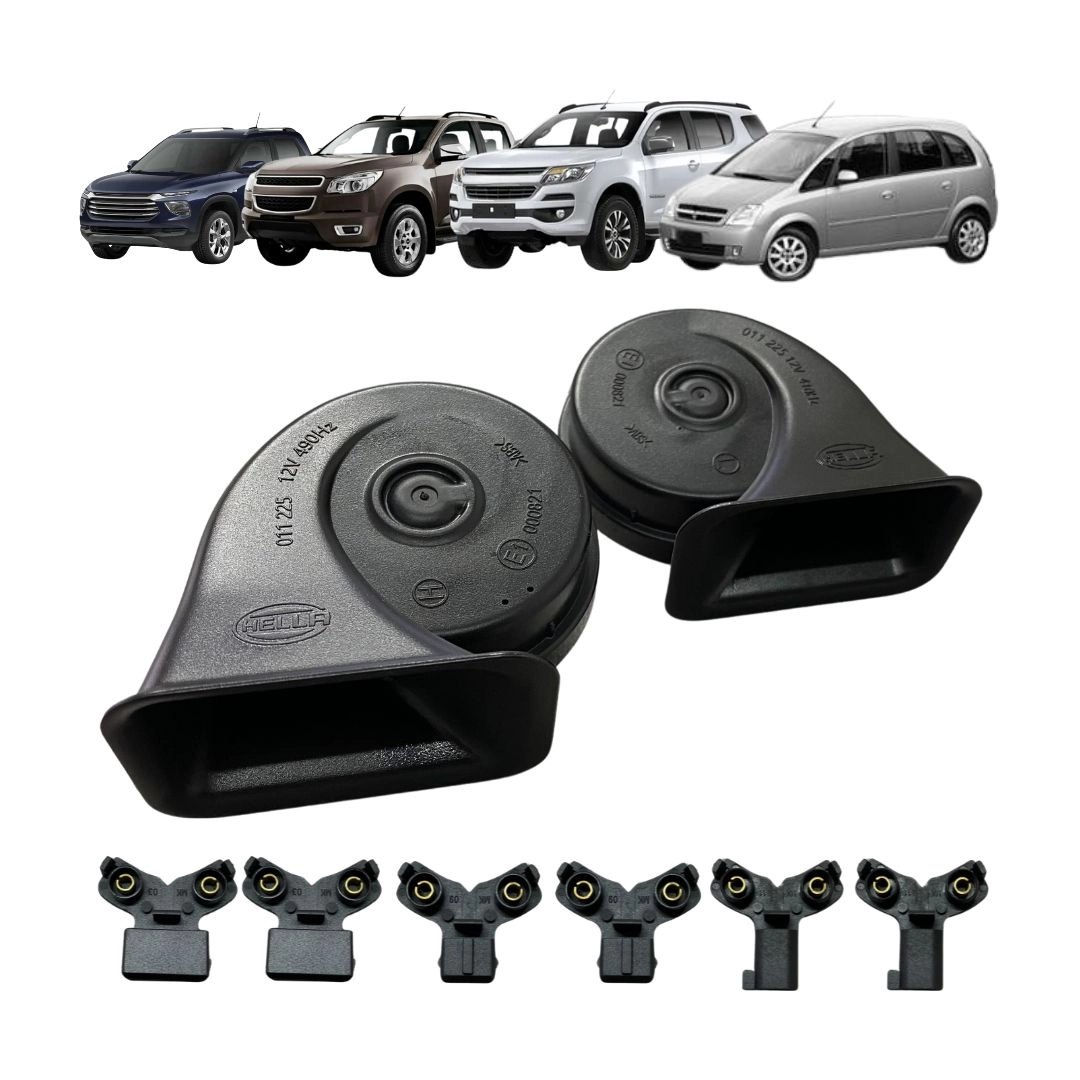 Par Buzina Caracol Para Montana S10 Trailblazer Meriva Hella