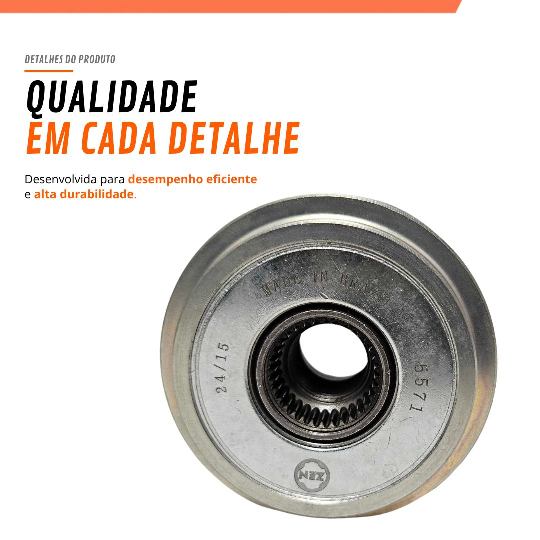 Polia Roda Livre Alternador 6 Filetes Para Chevrolet Impala V6 3.9 Malibu V6 3.9 Monte Carlo V6 3.9 Zen F00M991241 Polia Roda Livre Alternador 6 Filetes Para Chevrolet Impala V6 3.9 Malibu V6 3.9 Monte Carlo V6 3.9 Zen F00M991241