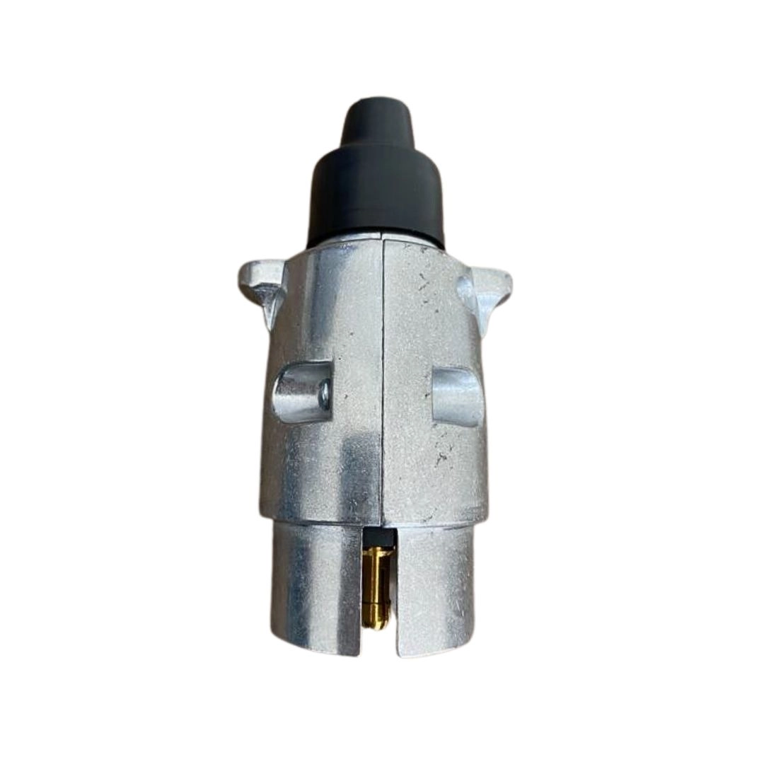 Tomada Carretinha Alumínio 6 Polos Conector Macho Tomada Reboque 6 Polos Alumínio Macho