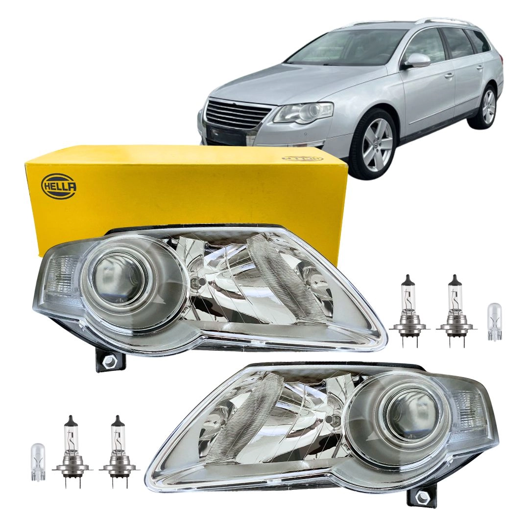 Par Farol Para Passat Variant 2005 a 2011 Foco Duplo Hella