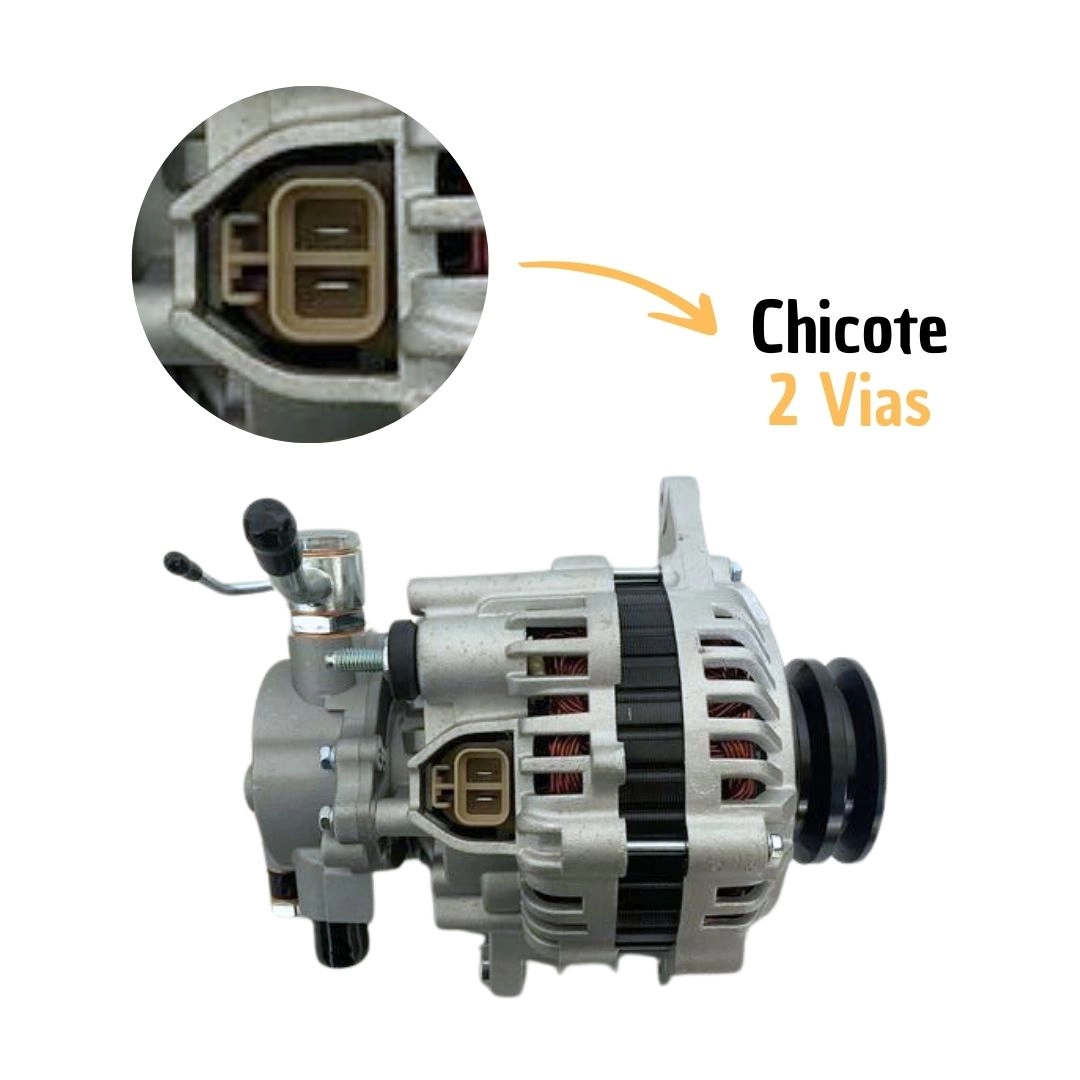 Alternador de Energia Com Bomba de Vácuo Traseira 12V 105A Polia Dupla 2 Canais Mitsubishi L200 Pajero Sport Hyundai HR 