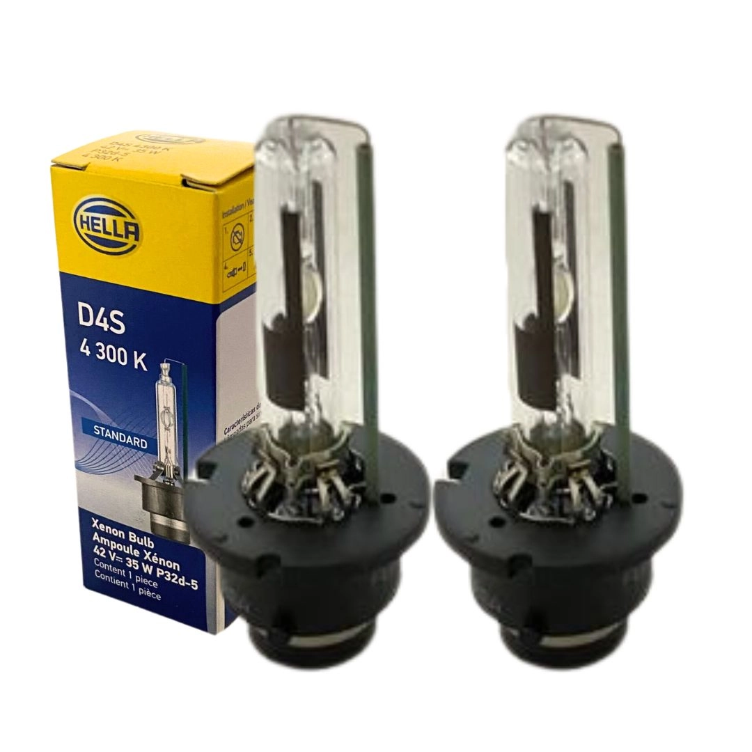 Par Lâmpada Xenon D4S 4300K 12/24V Bivolt 35W Original Hella Par Lâmpada Xenon D4S 4300K 12/24V Bivolt 35W Original Hella
