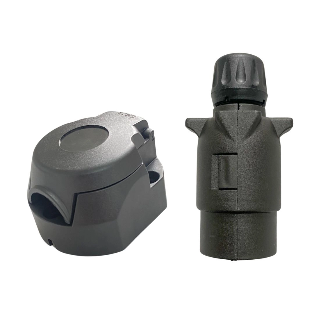 Kit Femea Macho Tomada Plug Elétrica Reboque Carretinha 6p Kit Femea Macho Tomada Plug Elétrica Reboque Carretinha 6p