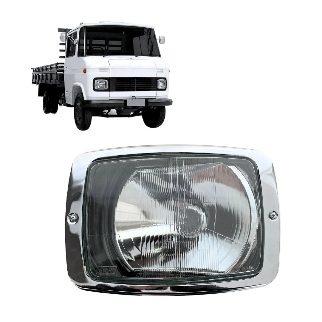 Farol Dianteiro Principal Para Mercedes Benz 608 708 1972 a 1989 Lado Esquerdo Nino Farol Dianteiro Principal Para Mercedes Benz 608 708 1972 a 1989 Lado Esquerdo Nino