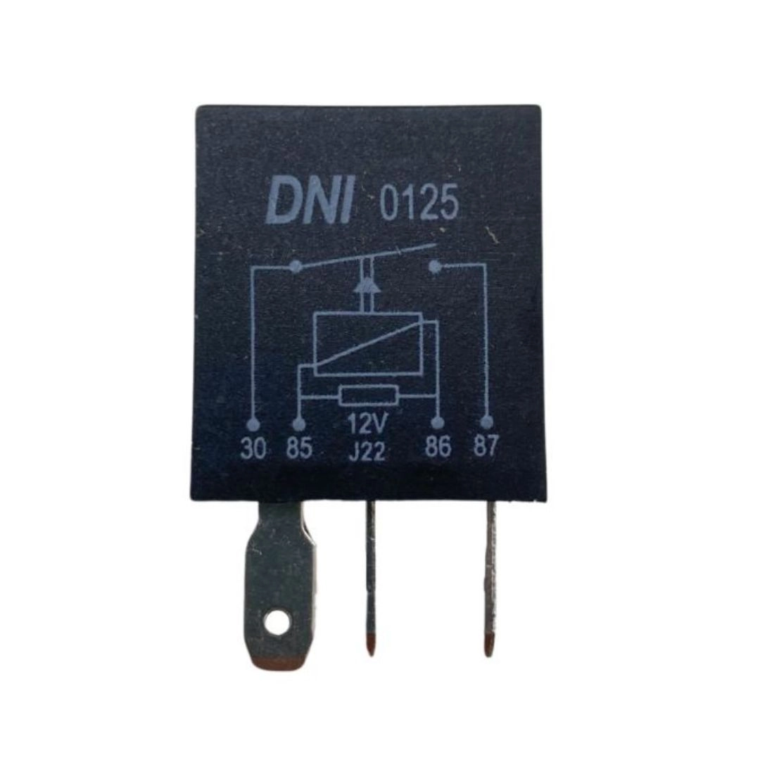 Mini Rele Auxiliar 12V 40 Amperes Resistor 4 Pinos Para Automóveis Universal DNI0125