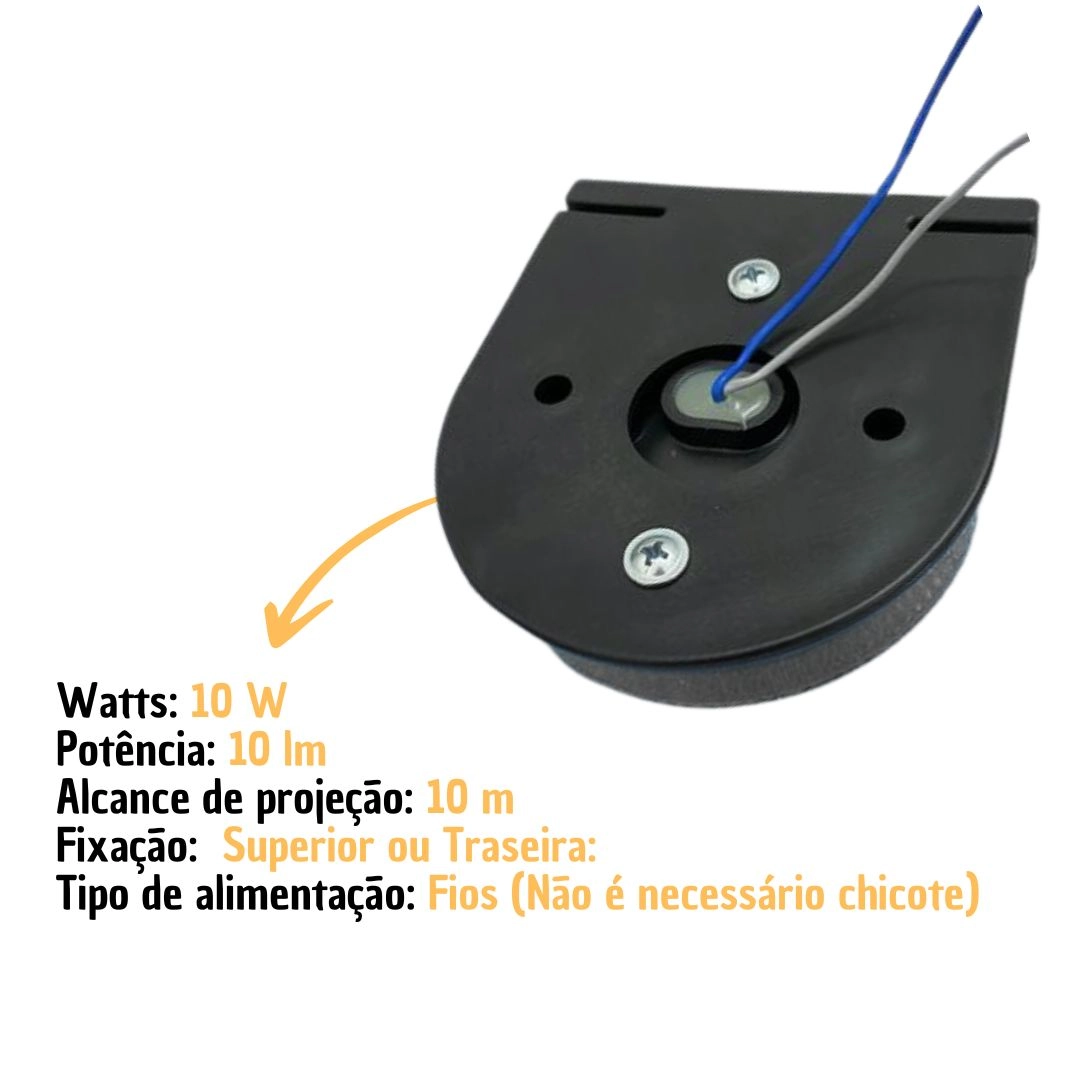 Lanterna Lateral LED Para Caminhão Reboque Randon Guerra Facchini Bivolt Cristal Com Suporte