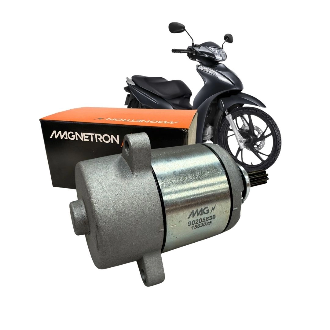 Motor de Arranque Partida 9 Dentes 12v Para Honda Biz 125 Es Ex Cbs 2011 a 2024 Magnetron 90205830 Motor de Arranque Partida 9 Dentes 12v Para Honda Biz 125 Es Ex Cbs 2011 a 2024 Magnetron 90205830
