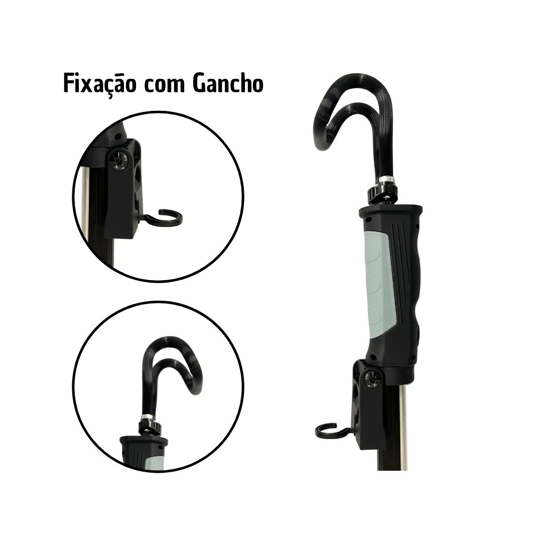 Lanterna Capo do Motor Led Com Gancho USB Recarregavel Hella