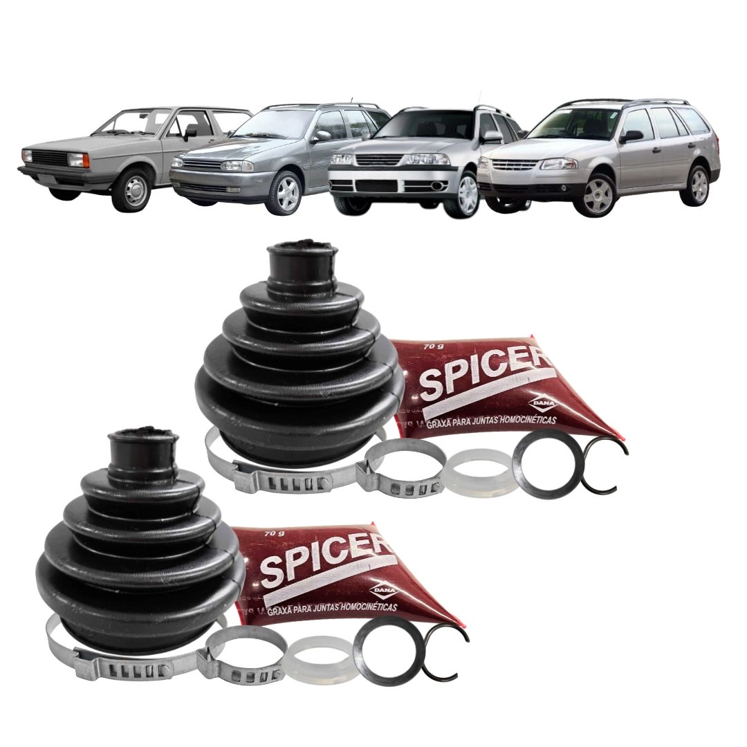 Par Kit Reparo Coifa Homocinetica Para Parati 1.6 AP 93 a 12 Roda