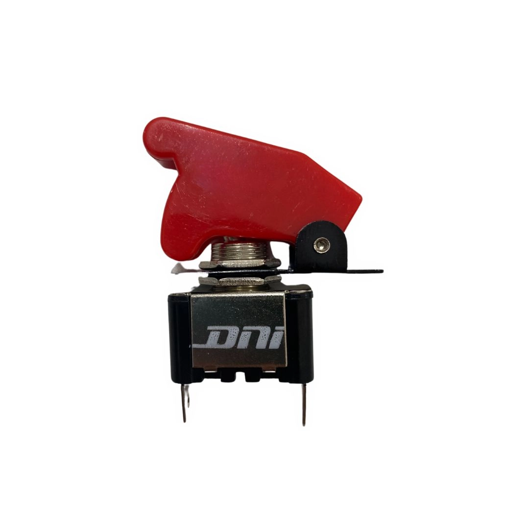 Chave Botão  Liga Desliga 2 Posições Capa Vermelha Tipo Caça